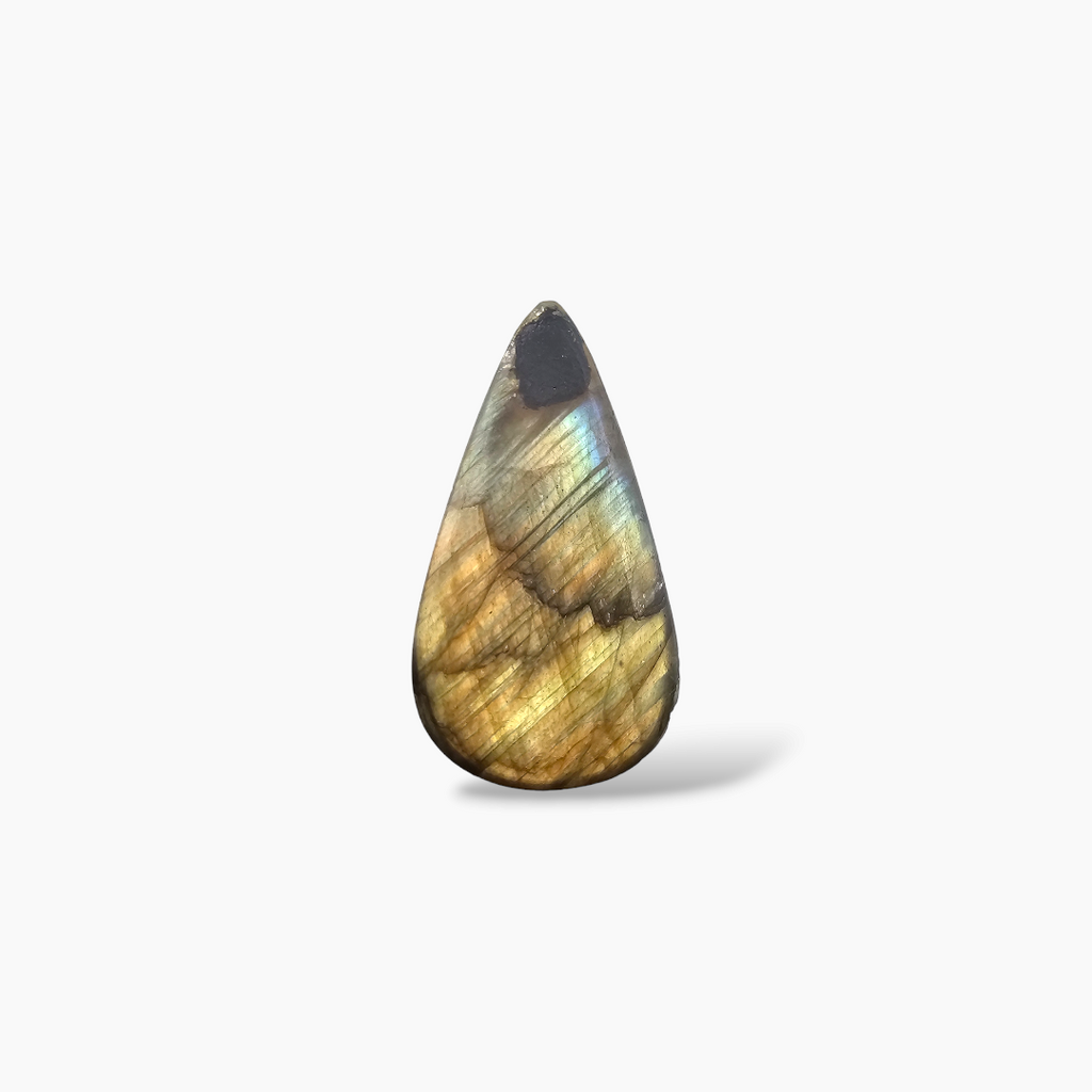 Natural Labradorite 18.41 Carats Pear Cabochon Shape ( 28x15 mm )