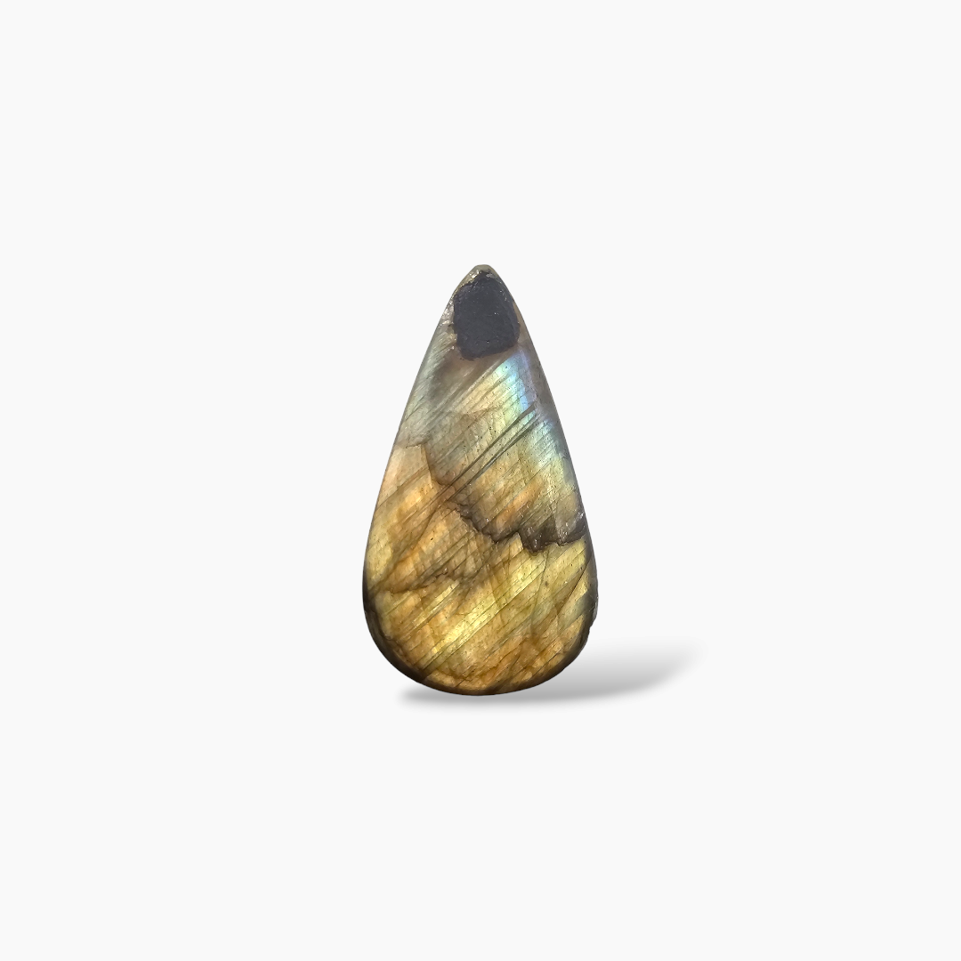 Natural Labradorite 18.41 Carats Pear Cabochon Shape ( 28x15 mm )