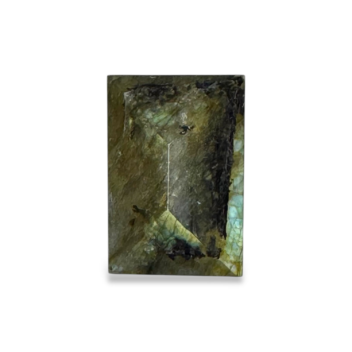 Natural Labradorite Stone Baguette Cut 7 Carats 15.5 X 10.5 mm