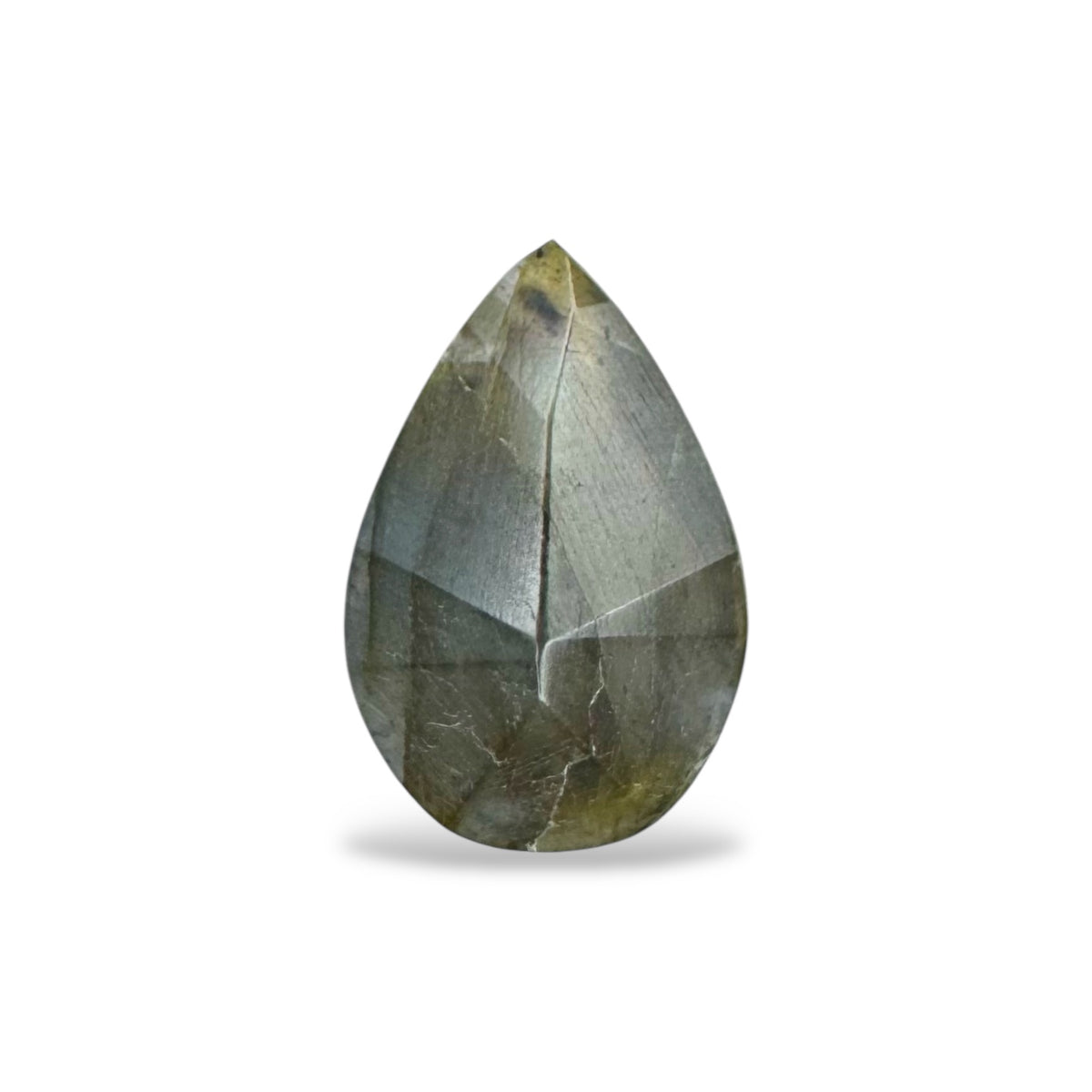 Natural Labradorite Stone Pear 4.93 Carats 17 x 11.5 mm