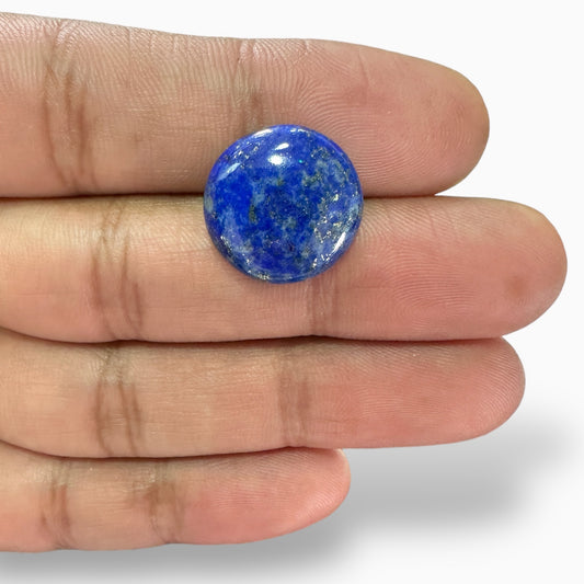 Natural Lapis Lazuli Round Cabochon 11.33 Carats 17 mm