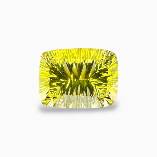 Natural Lemon Topaz  Cushion Fancy Lazer Cut 37.14 Carats