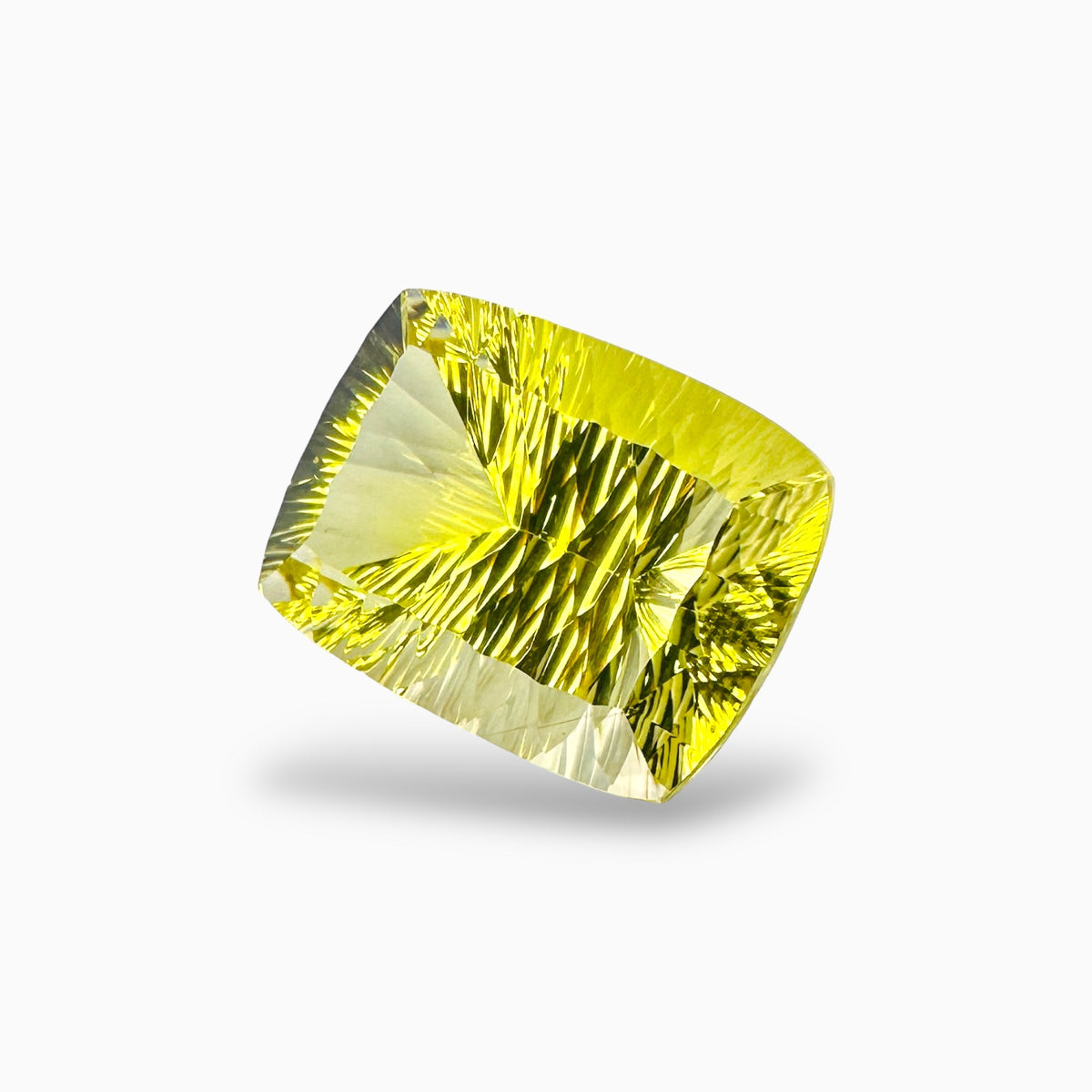 Natural Lemon Topaz  Cushion Fancy Lazer Cut 37.14 Carats