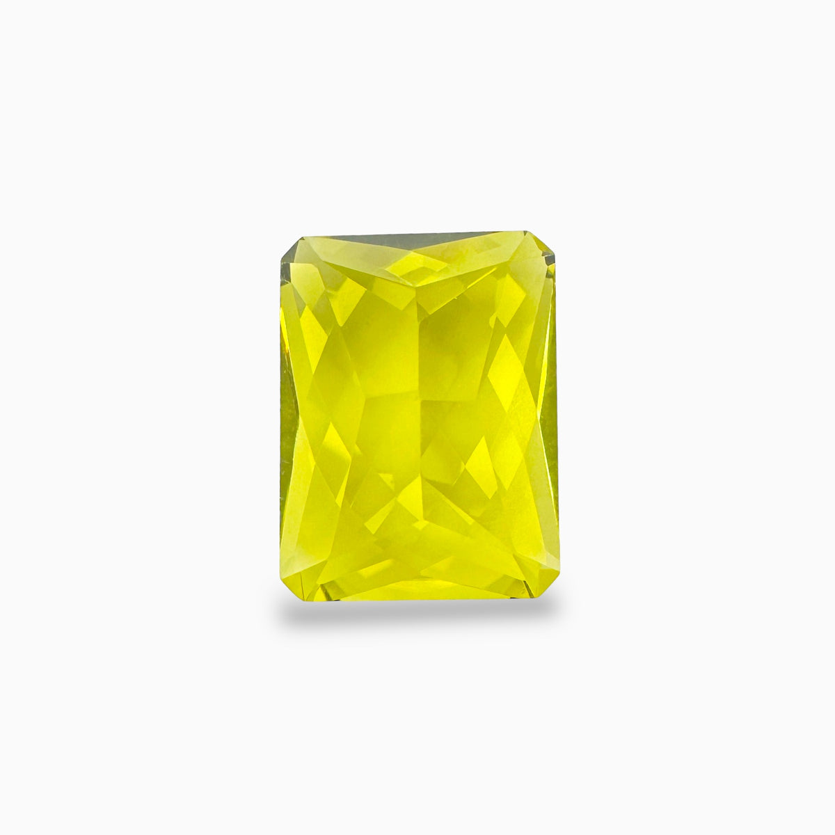 Natural Lemon Topaz Emerald Fancy Cut 24.02 Carats (20x15 mm)