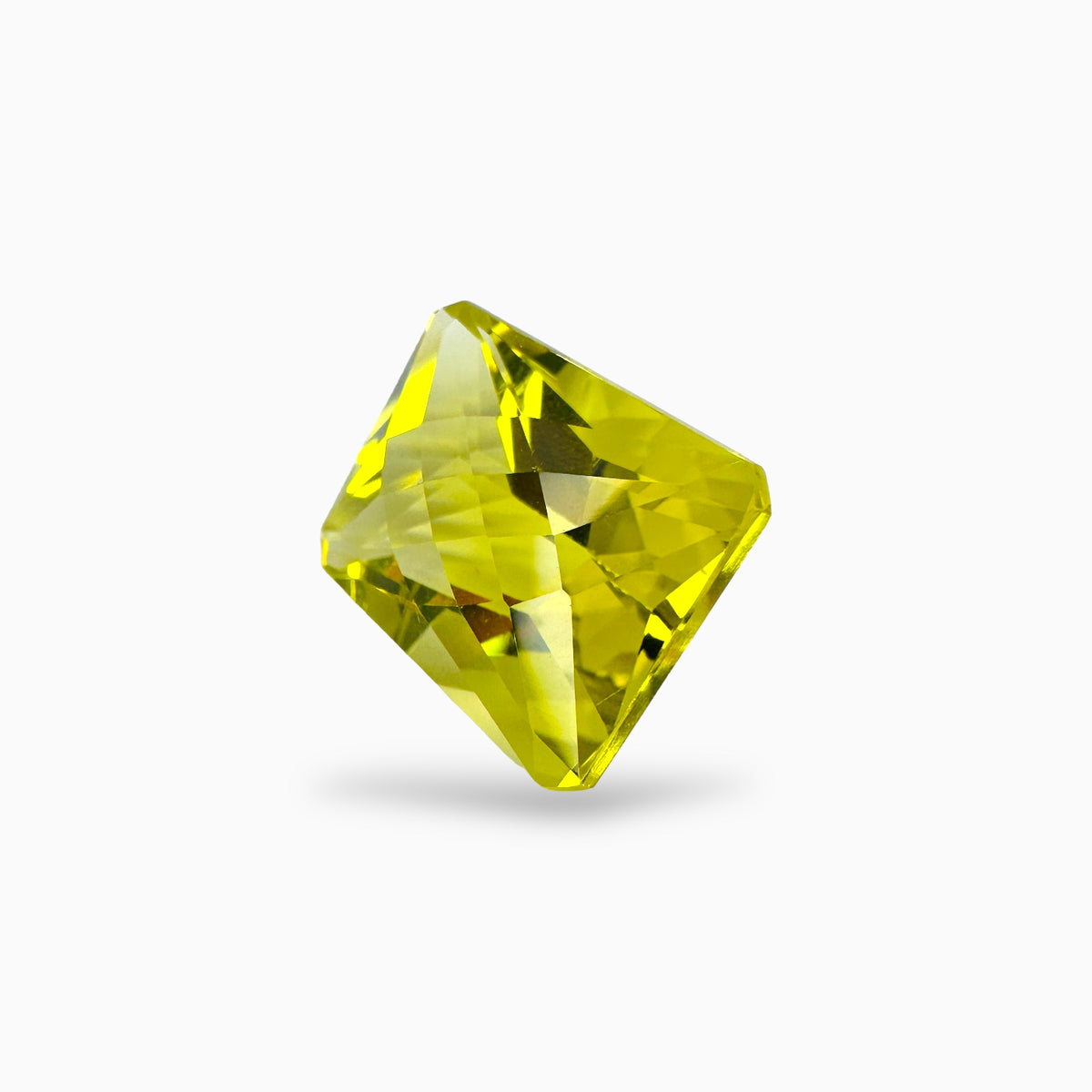 Natural Lemon Topaz Emerald Fancy Cut 24.02 Carats (20x15 mm)