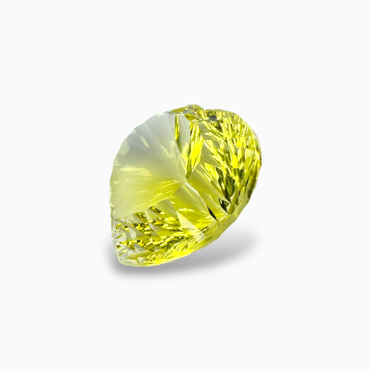 Natural Lemon Topaz Heart Fancy Lazer Cut 31.95 Carats (22x21 mm)
