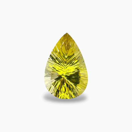 Natural Lemon Topaz Pear Fancy Lazer Cut 29.23 Carats (28x18 mm)