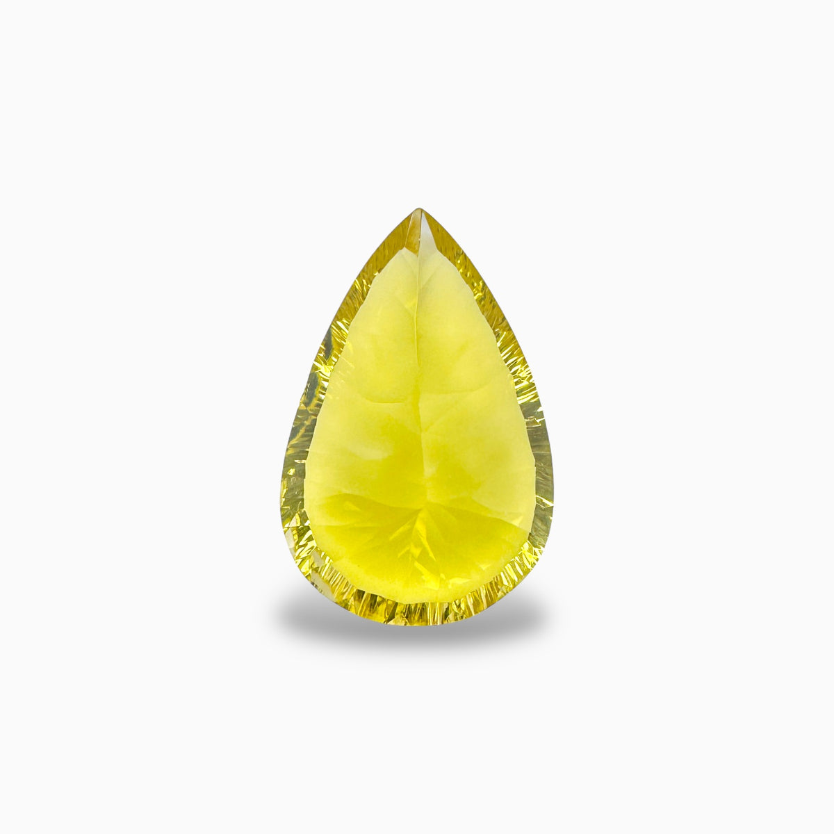 Natural Lemon Topaz Pear Fancy Lazer Cut 29.23 Carats (28x18 mm)