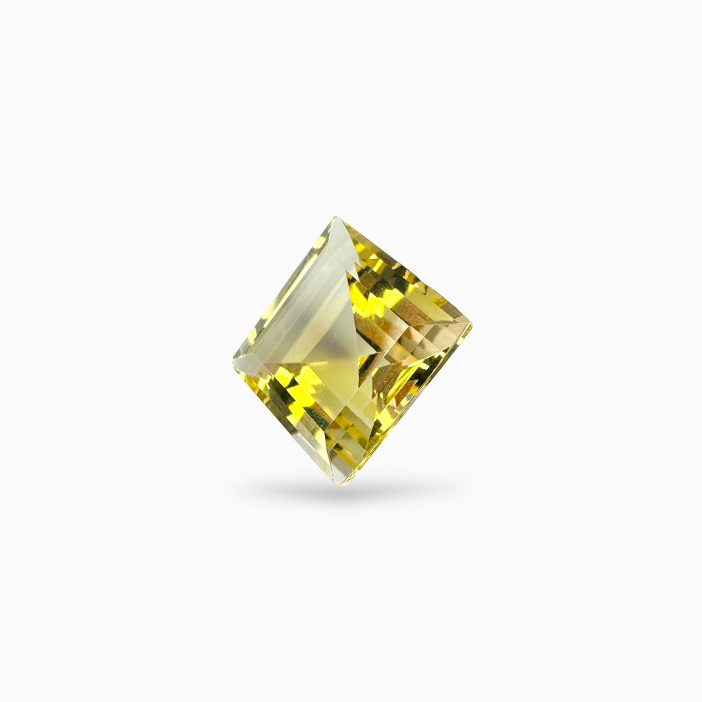 Natural Lemon Topaz Princess Cut 14.70 Carats (15x15 mm)
