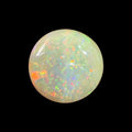 Natural LightYellow Ethiopian Opal Stone 44.06 Carats Round Cabochon Shape 24 x 12.8 mm