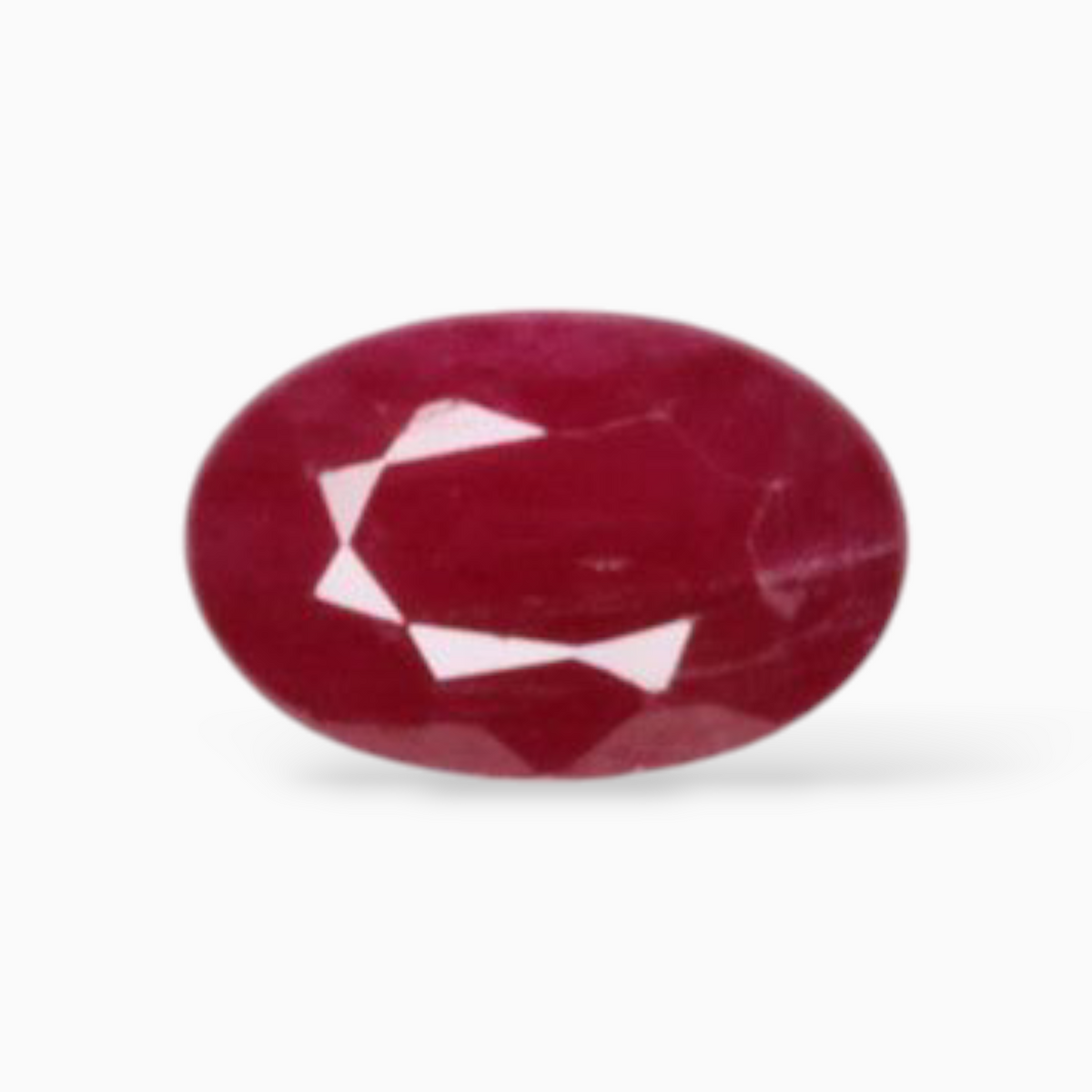 Natural Loose Rubies In Oval Shape 0.50 Carats 5.9x3.8mm Size