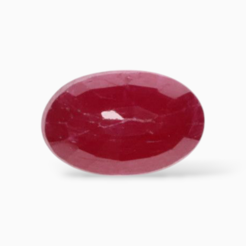 Natural Loose Rubies In Oval Shape 0.50 Carats 5.9x3.8mm Size