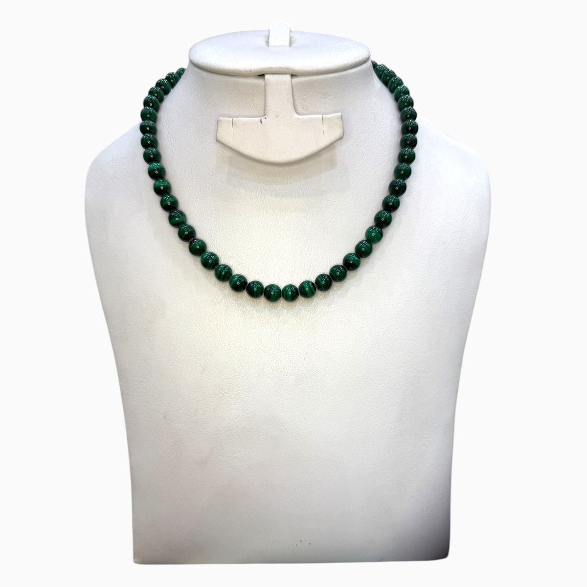 Natural Malachite Round Beads 8 mm 289.24 Carats 48 Beads