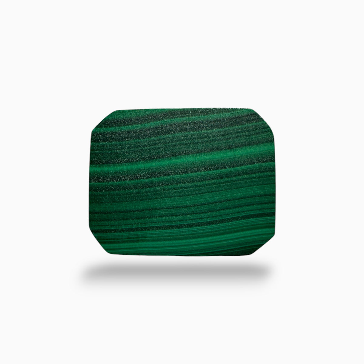 Natural Malachite Stone Emerald Cut Cabochon 10.51 Carats top Quality