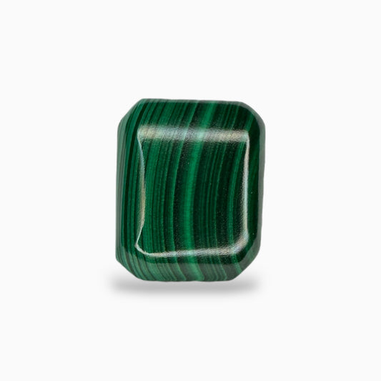 Natural Malachite Stone Emerald Cut Cabochon 10.51 Carats top Quality