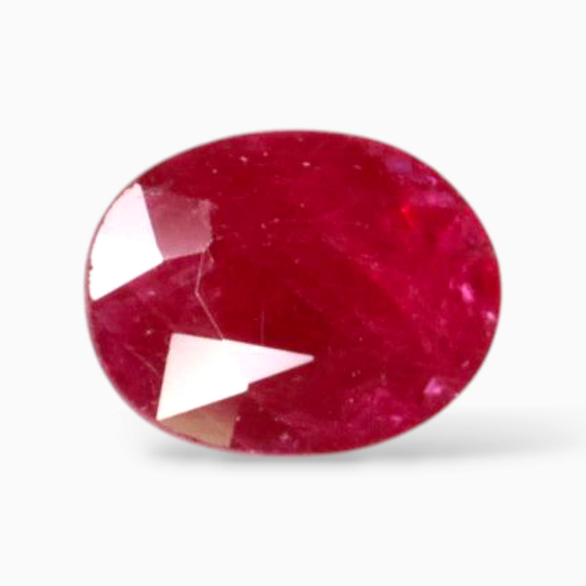 Natural Manik Ruby Stone In Oval Shape 1.49 Carats 8.1x6.3mm Size