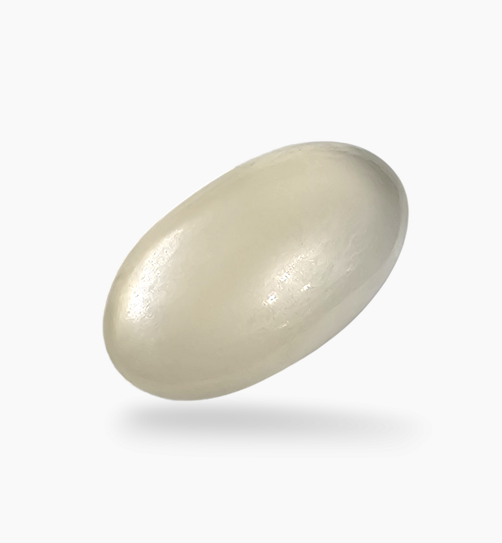 Natural Milky Moonstone Gemstone 11.33 Carats Oval Cabochon Shape 20.5x12.3mm
