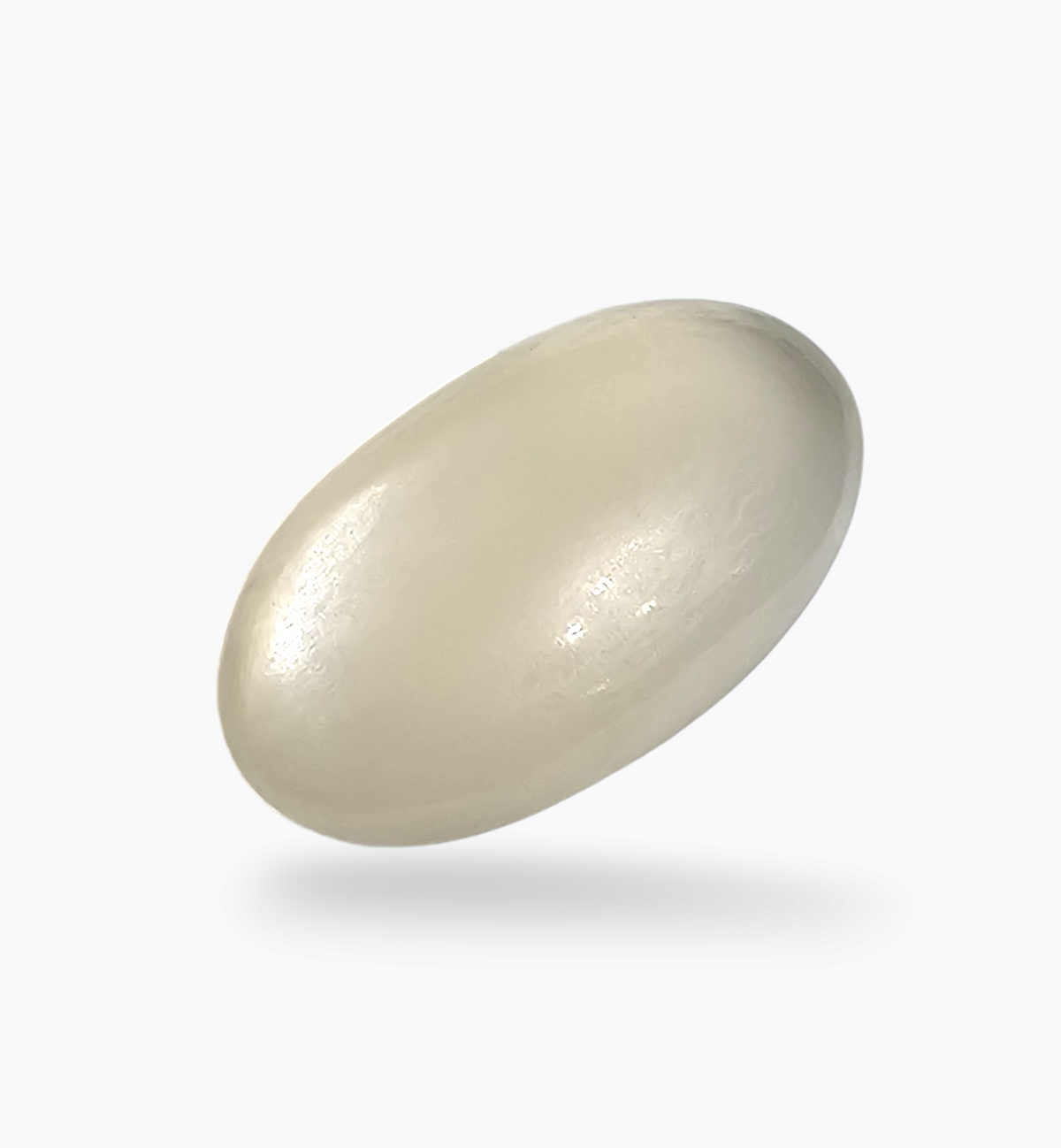 Natural Milky Moonstone Gemstone 11.33 Carats Oval Cabochon Shape 20.5x12.3mm