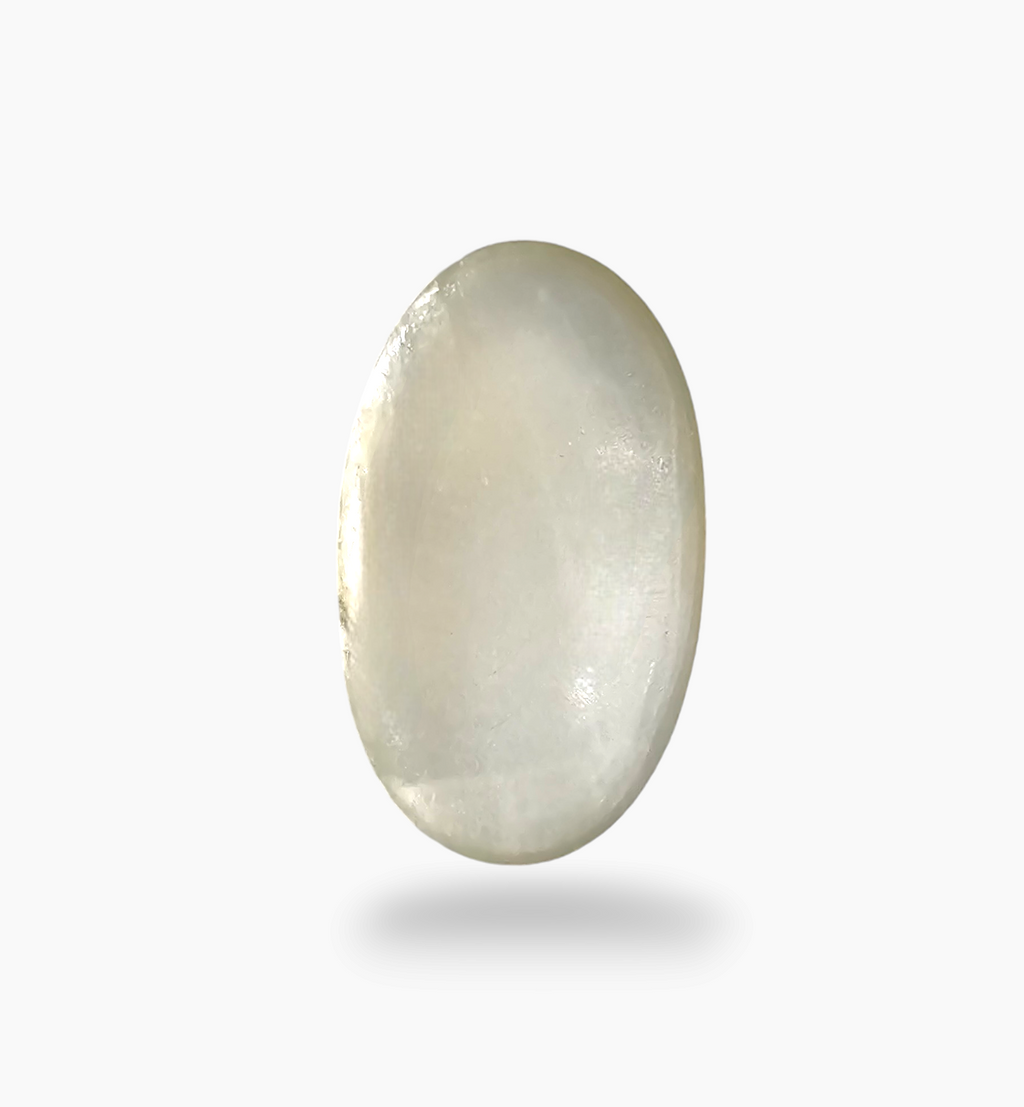 Natural Milky Moonstone Gemstone 11.33 Carats Oval Cabochon Shape 20.5x12.3mm