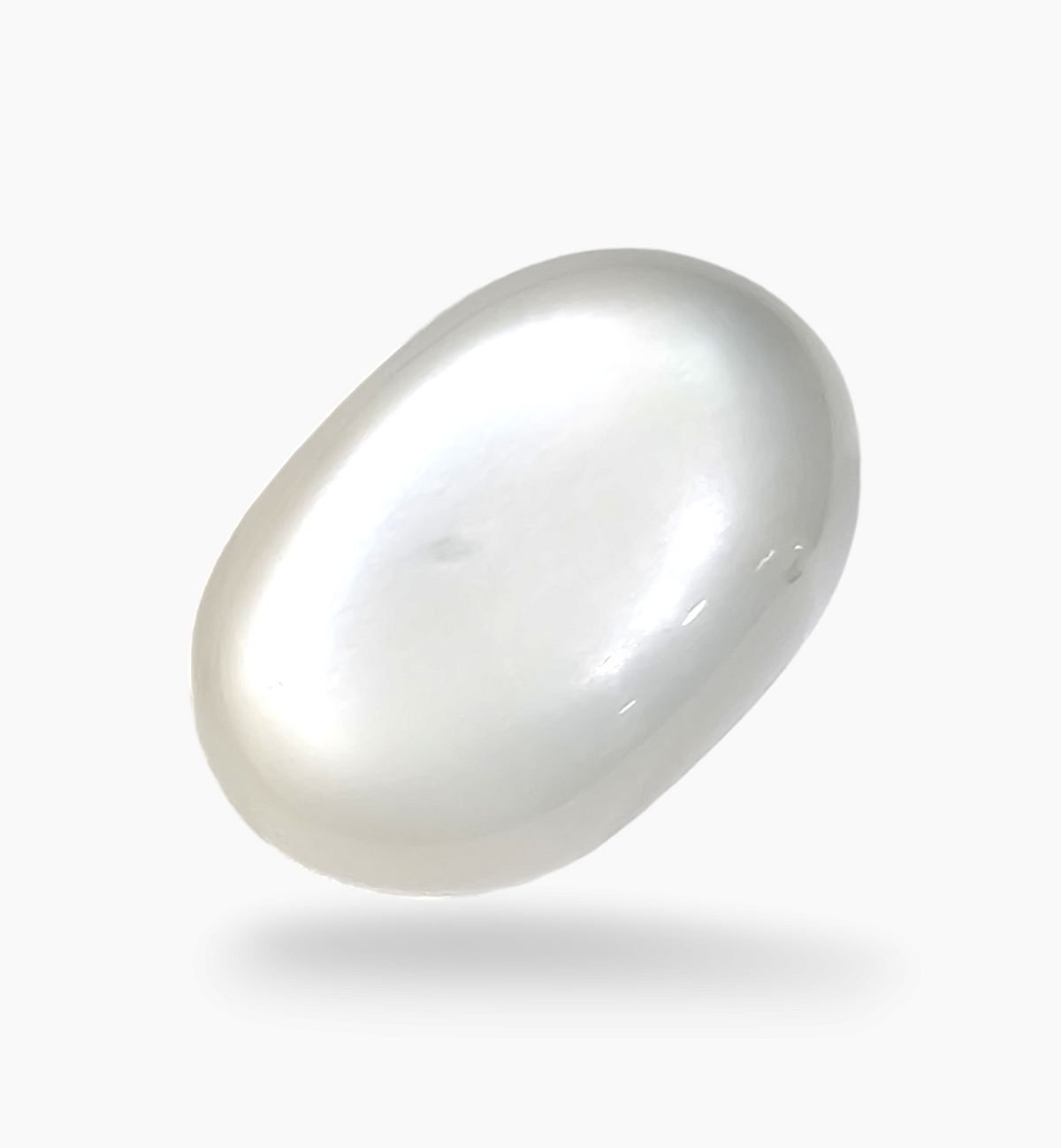 Natural Milky Moonstone Gemstone 11.71 Carats Oval Cabochon Shape ( 17.8x12mm)