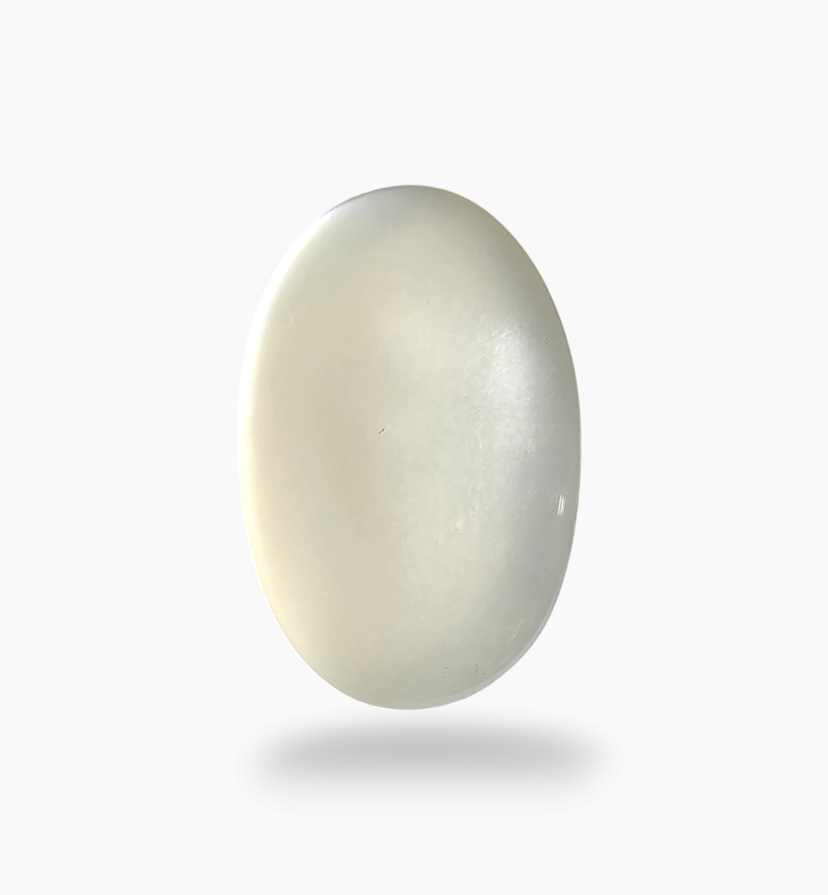 Natural Milky Moonstone Gemstone 14.47 Carats Oval Cabochon Shape ( 19x12.7mm)