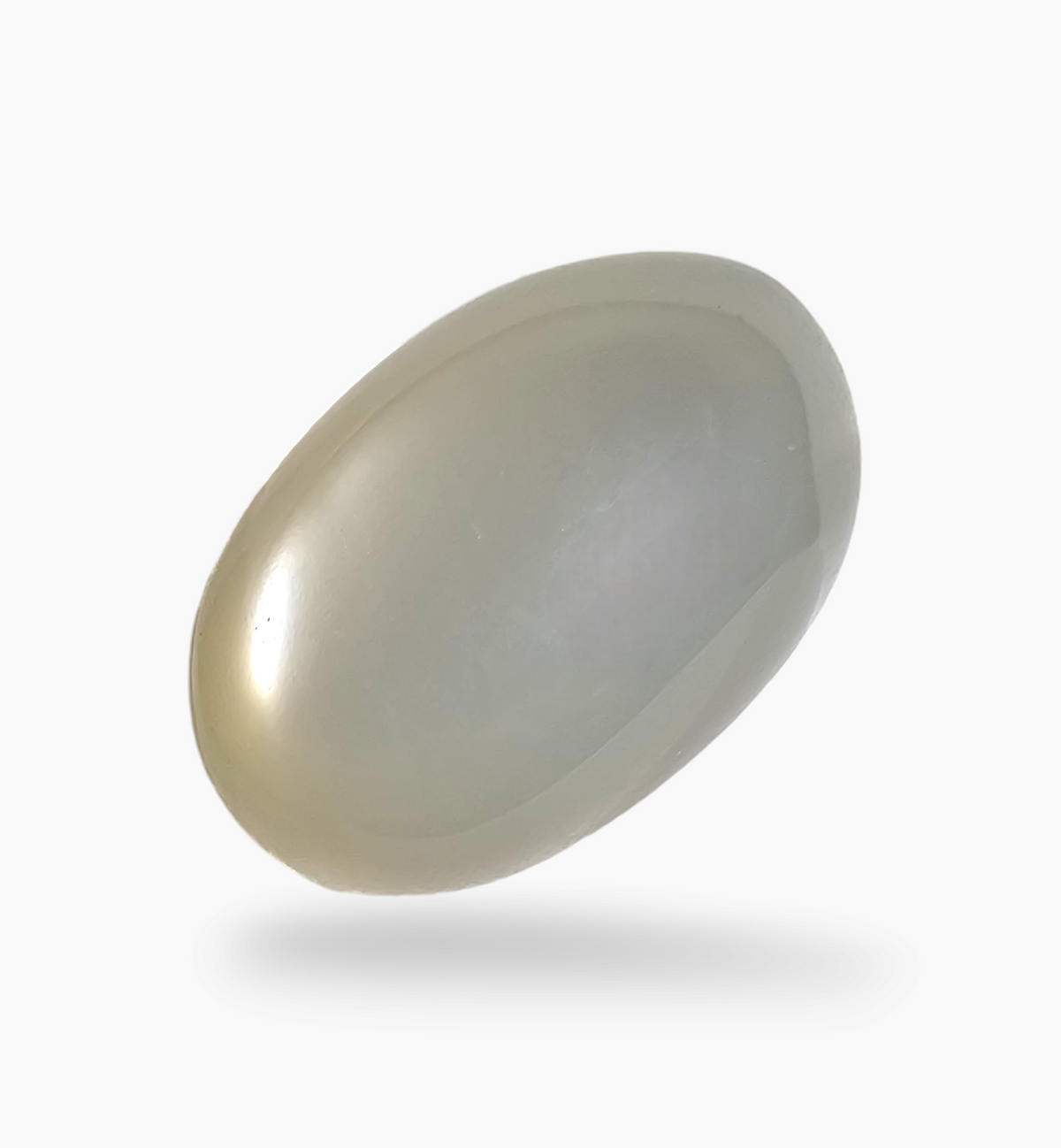 Natural Milky Moonstone Gemstone 14.47 Carats Oval Cabochon Shape ( 19x12.7mm)