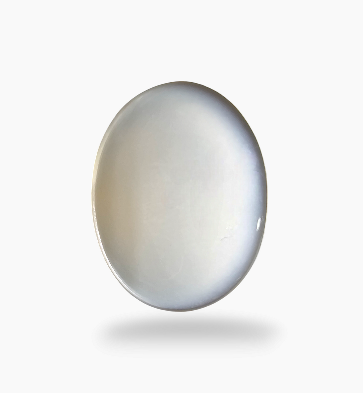 Natural Milky Moonstone Gemstone 22.69 Carats Oval Cabochon Shape ( 22x16.6mm)