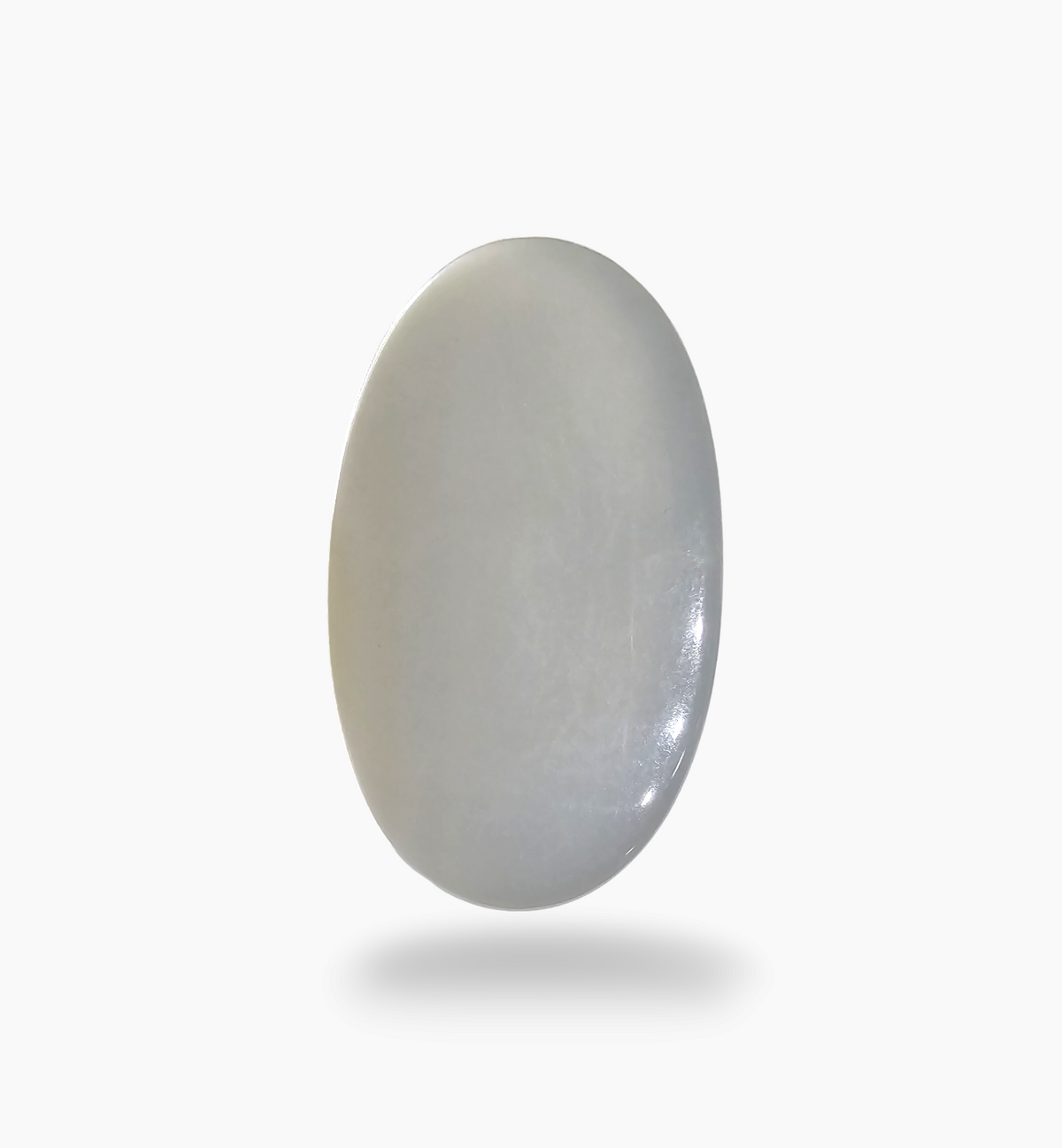 Natural Milky Moonstone Gemstone 22.69 Carats Oval Cabochon Shape ( 22x16.6mm)