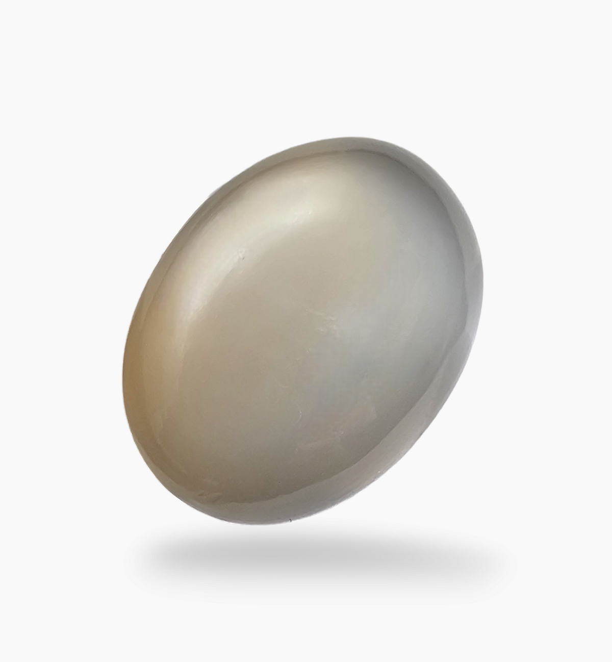 Natural Milky Moonstone Gemstone 22.69 Carats Oval Cabochon Shape ( 22x16.6mm)
