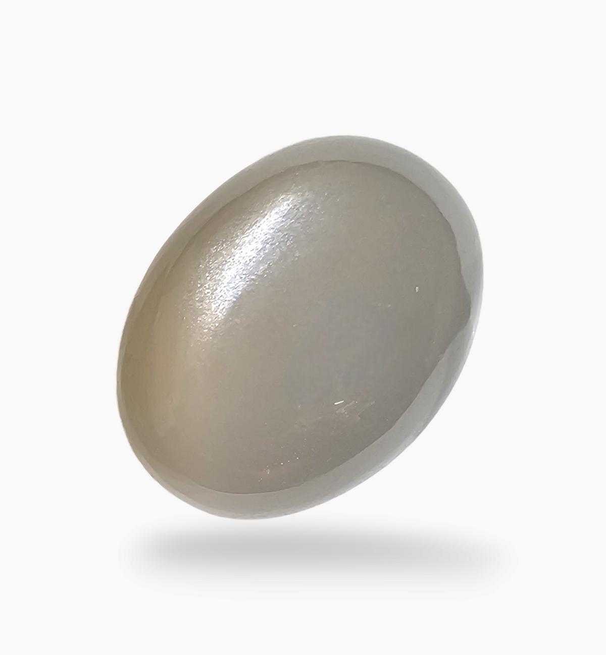 Natural Milky Moonstone Gemstone 25.06 Carats Oval Cabochon Shape ( 22x16mm)