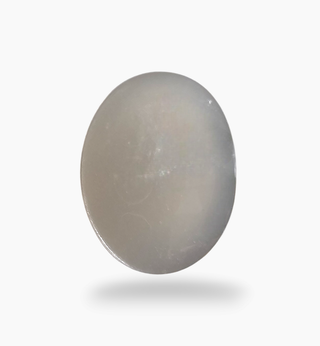 Natural Milky Moonstone Gemstone 25.06 Carats Oval Cabochon Shape ( 22x16mm)