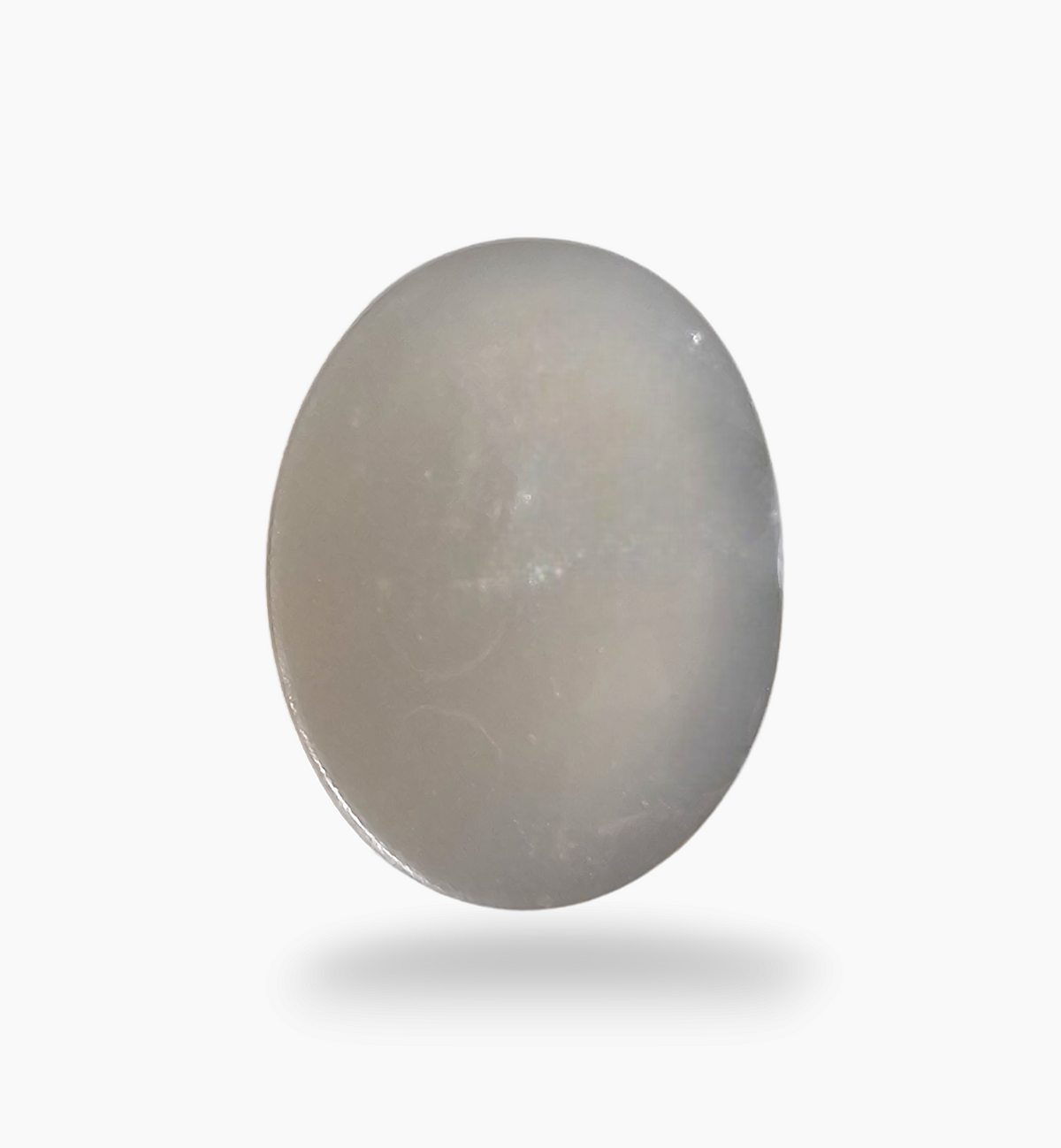 Natural Milky Moonstone Gemstone 25.06 Carats Oval Cabochon Shape ( 22x16mm)