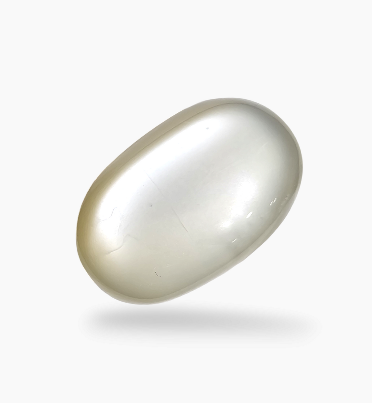 Natural Milky Moonstone Gemstone 30.54 Carats Oval Cabochon Shape 22x15.2mm