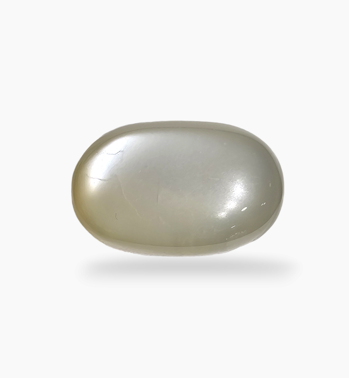 Natural Milky Moonstone Gemstone 30.54 Carats Oval Cabochon Shape 22x15.2mm