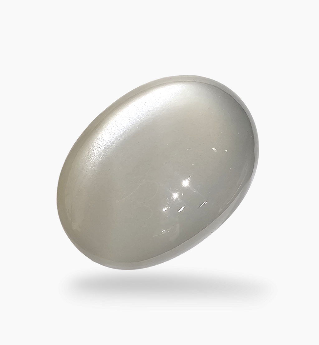 Natural Milky Moonstone Gemstone 36.26ct  Carats Oval Cabochon Shape ( 26x19.6mm )