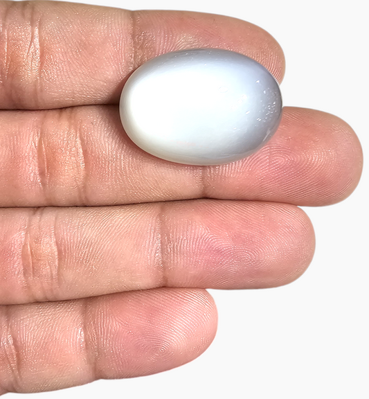 Natural Milky Moonstone Gemstone 36.26ct  Carats Oval Cabochon Shape ( 26x19.6mm )