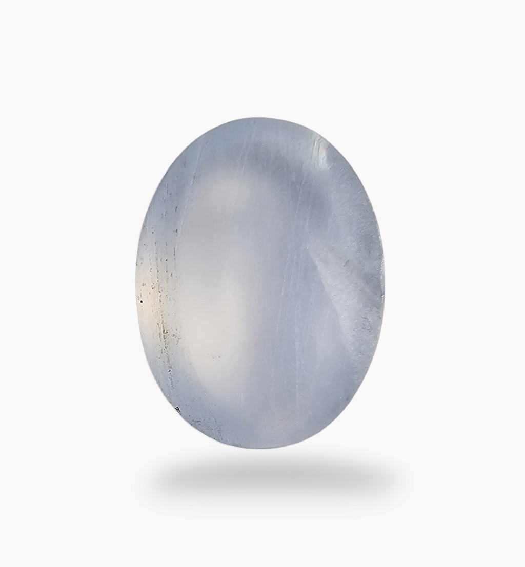 Natural Milky Moonstone Gemstone 4.43 Carats Oval Cabochon Shape 14.5x10.7mm