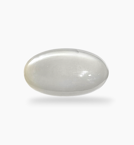 Natural Milky Moonstone Gemstone 53.07 Carats Oval Cabochon Shape ( 35x19.5mm)