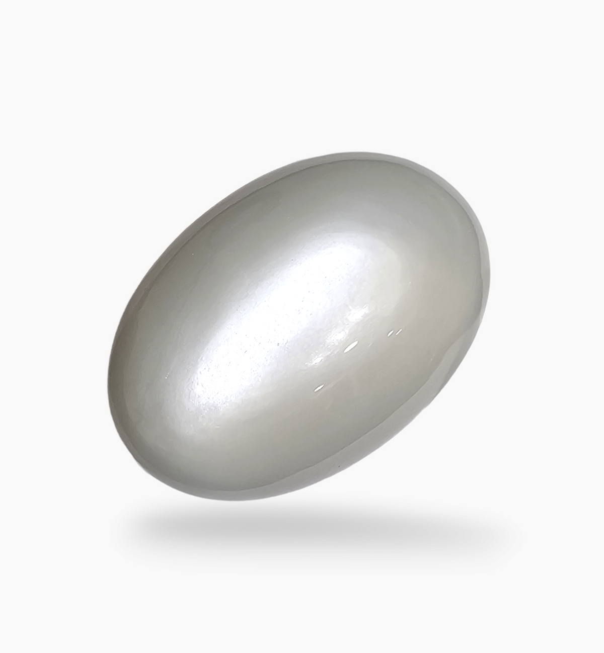Natural Milky Moonstone Gemstone 53.80 Carats Oval Cabochon Shape ( 33x22mm)