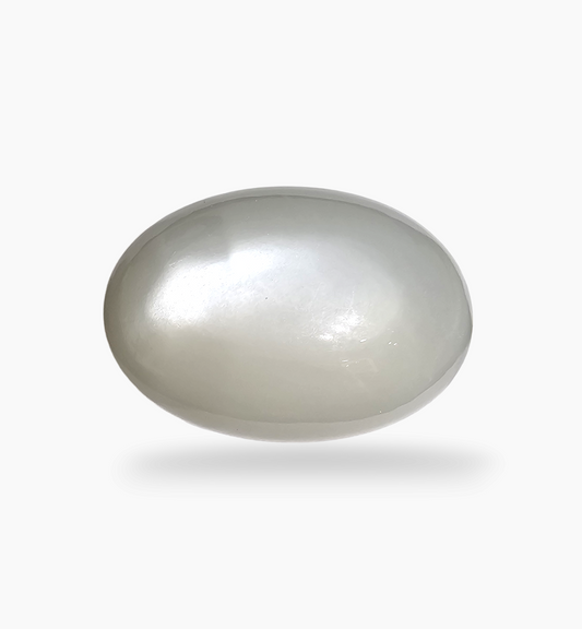 Natural Milky Moonstone Gemstone 53.80 Carats Oval Cabochon Shape ( 33x22mm)