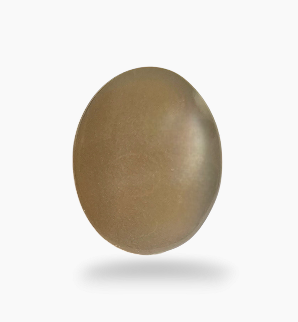 Natural Peach Moonstone Gemstone 7.63 Carats Oval Cabochon Shape ( 14.3x11.3mm)