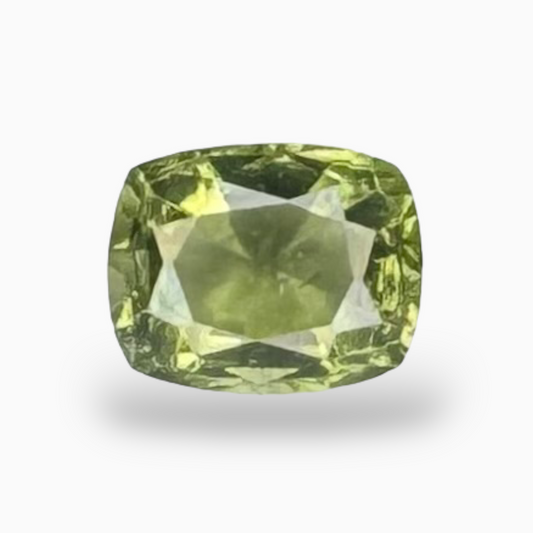 Natural Moldavite Stone Cushion Cut 0.32 Carats 5x4 mm