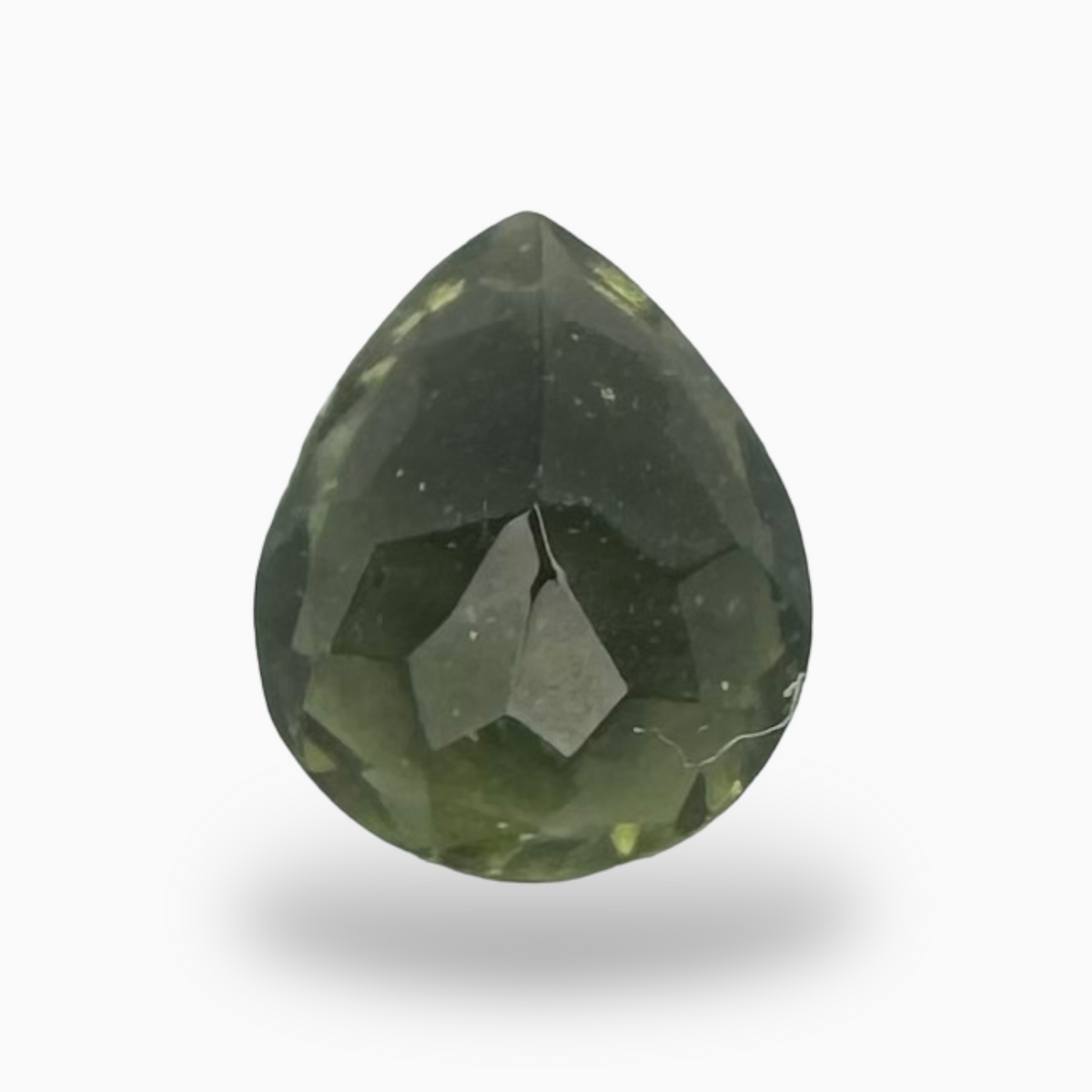 Natural Moldavite Stone Pear 0.50 Carats 6x5 mm