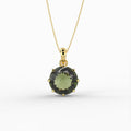 Natural Moldavite Stone Pendant - Olga
