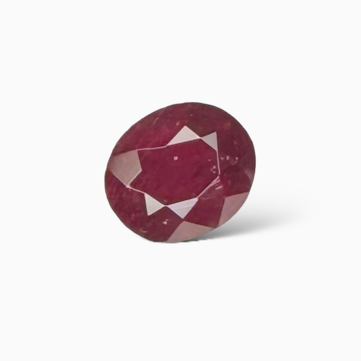 Natural Mozambique Ruby Manik  Oval 1.35 carat , 7.3x6.1 mm