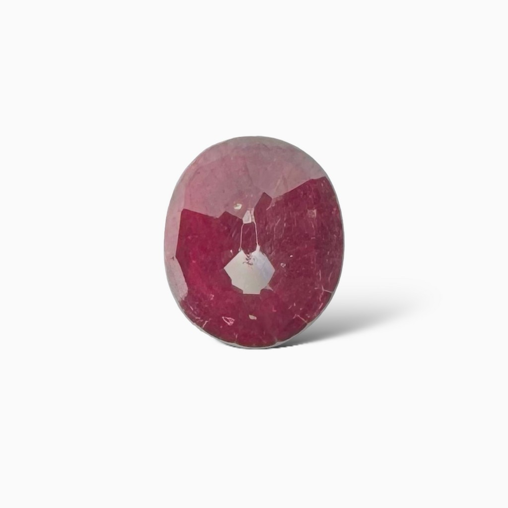 Natural Mozambique Ruby Manik  Oval 1.35 carat , 7.3x6.1 mm