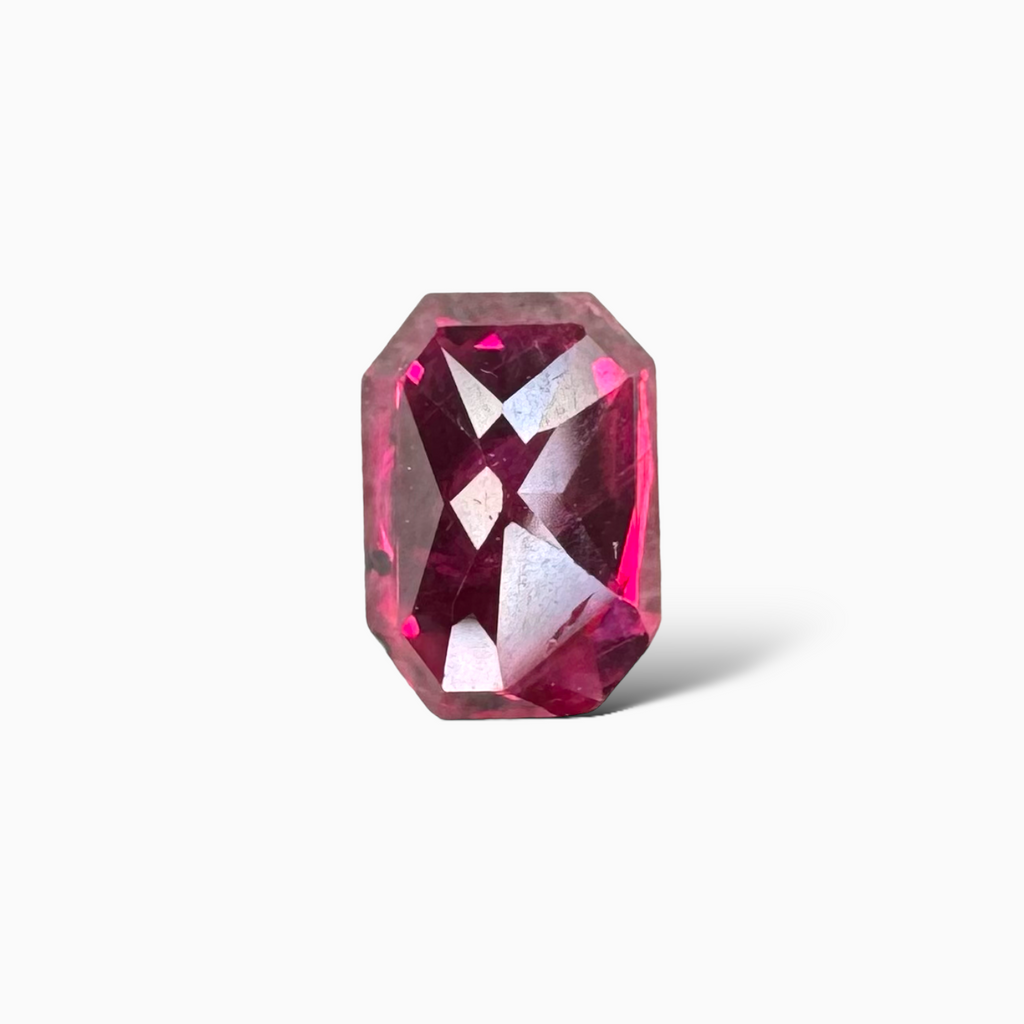 Natural Mozambique Ruby Manik Stone 1.25 Carats Emerald Cut 5 x 7 mm