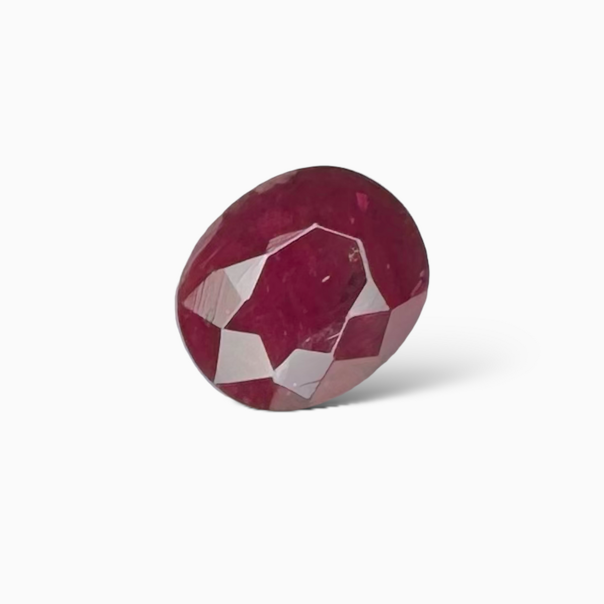 Natural Mozambique Ruby Manik Stone 1.51 Carats Oval Shape 7.3 x 6.1 mm