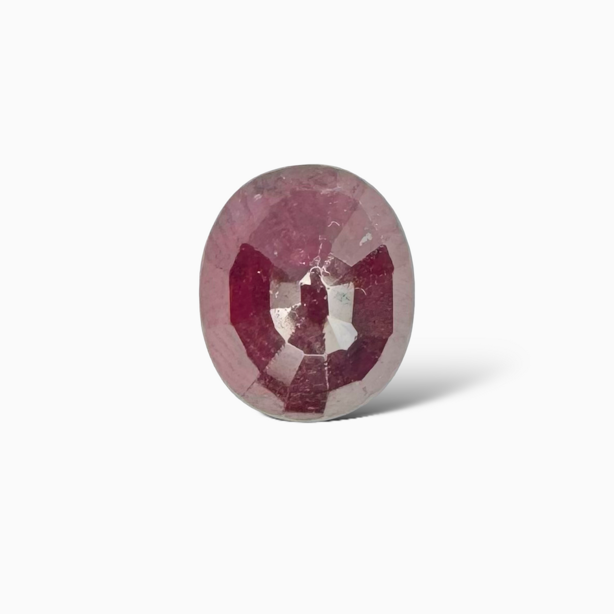 Natural Mozambique Ruby Manik Stone 1.51 Carats Oval Shape 7.3 x 6.1 mm
