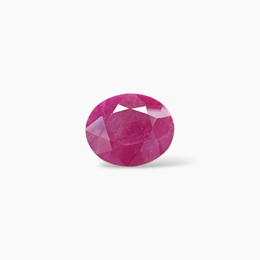 Natural Mozambique Pink Ruby in 3.29 Carats with Oval Cut for Sale